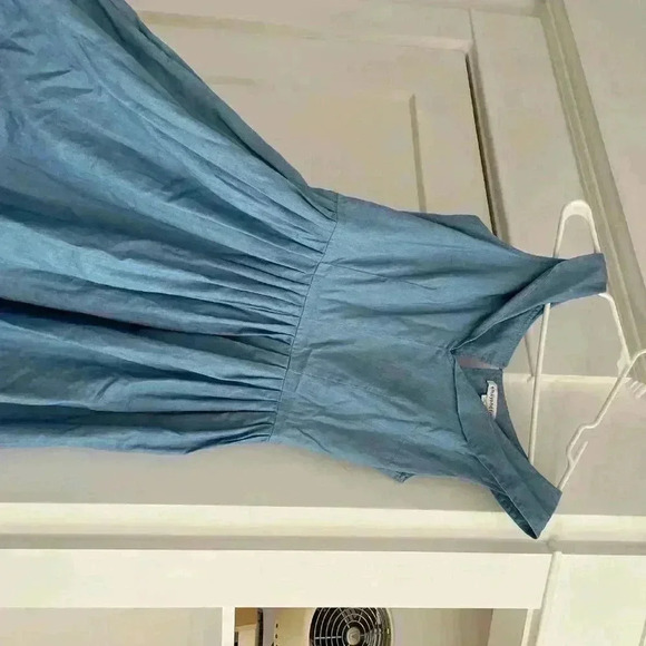 Modcloth Emily & Fin Tencel Lulu Chambray Dress - Picture 4 of 5